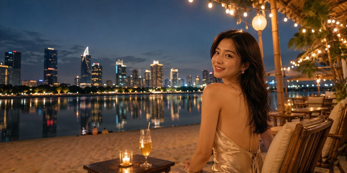 Người dùng Hội An thư giãn với cà phê và truy cập mu888 trên điện thoại