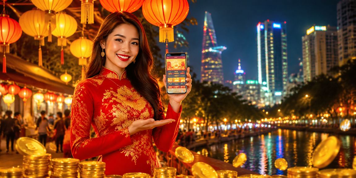 Cảnh người chơi trực tuyến tại Việt Nam với giao diện đặt cược hiện đại